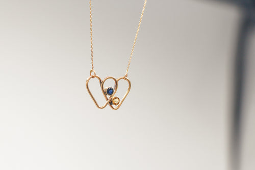 Heart to Heart Birthstone Necklace